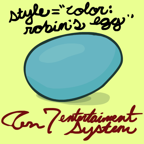 style="color : robin's egg"